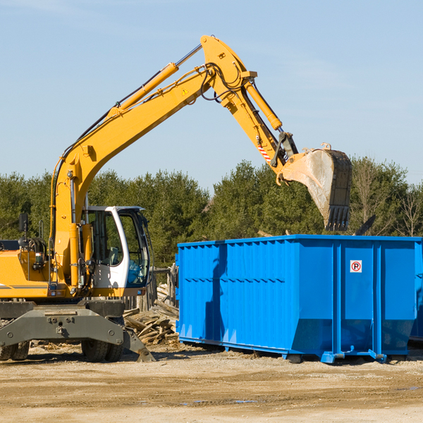 what size residential dumpster rentals are available in Ridgeway